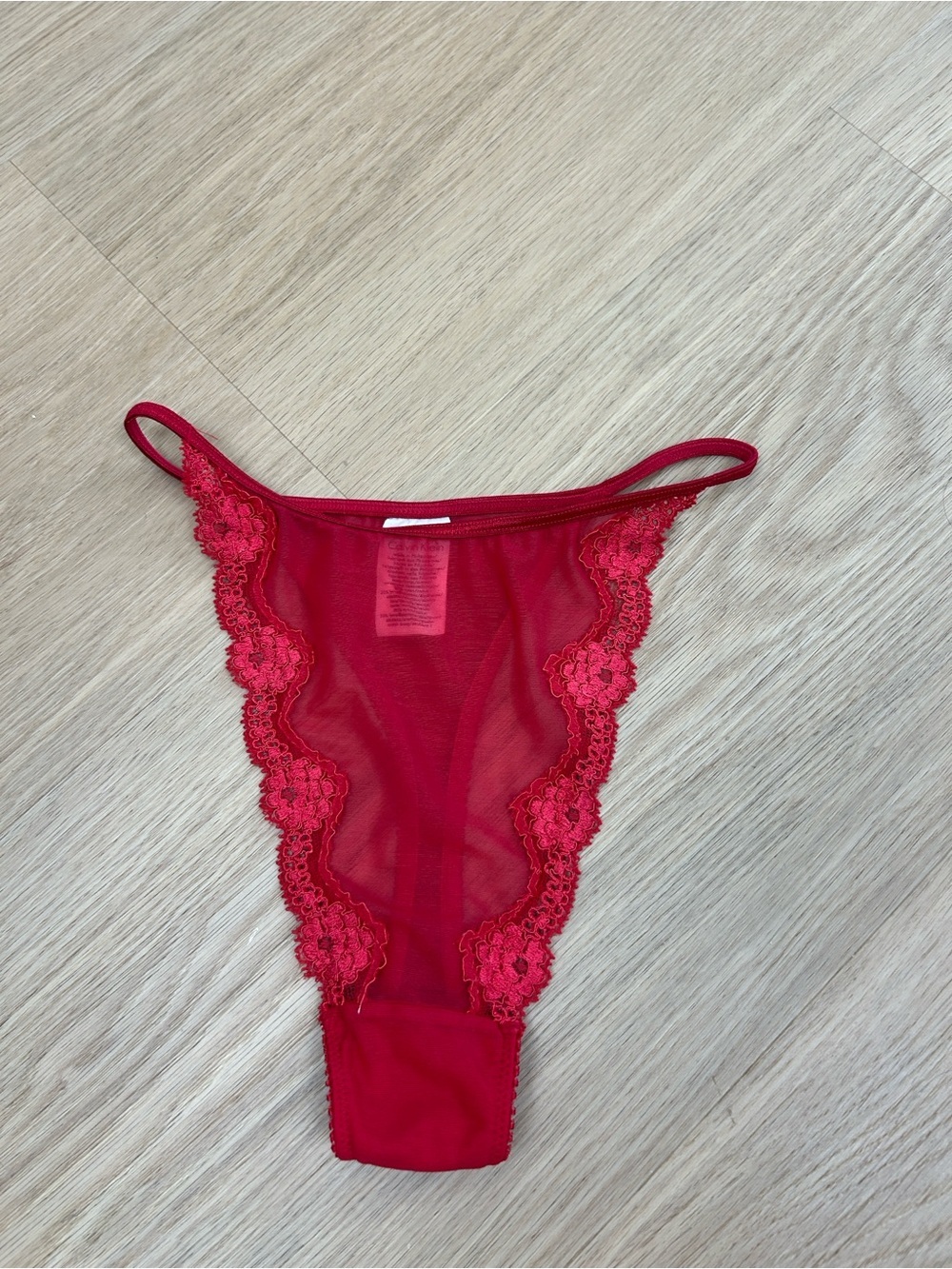Calvin Klein Hi Leg Cut Thong Panty S